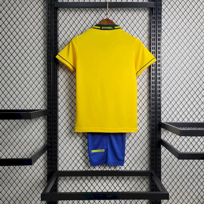 Brazil 1994 Home Retro Jersey Kids Size