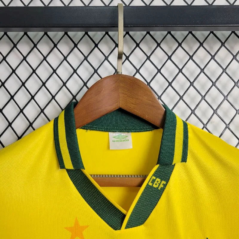 Brazil 1994 Home Retro Jersey Kids Size