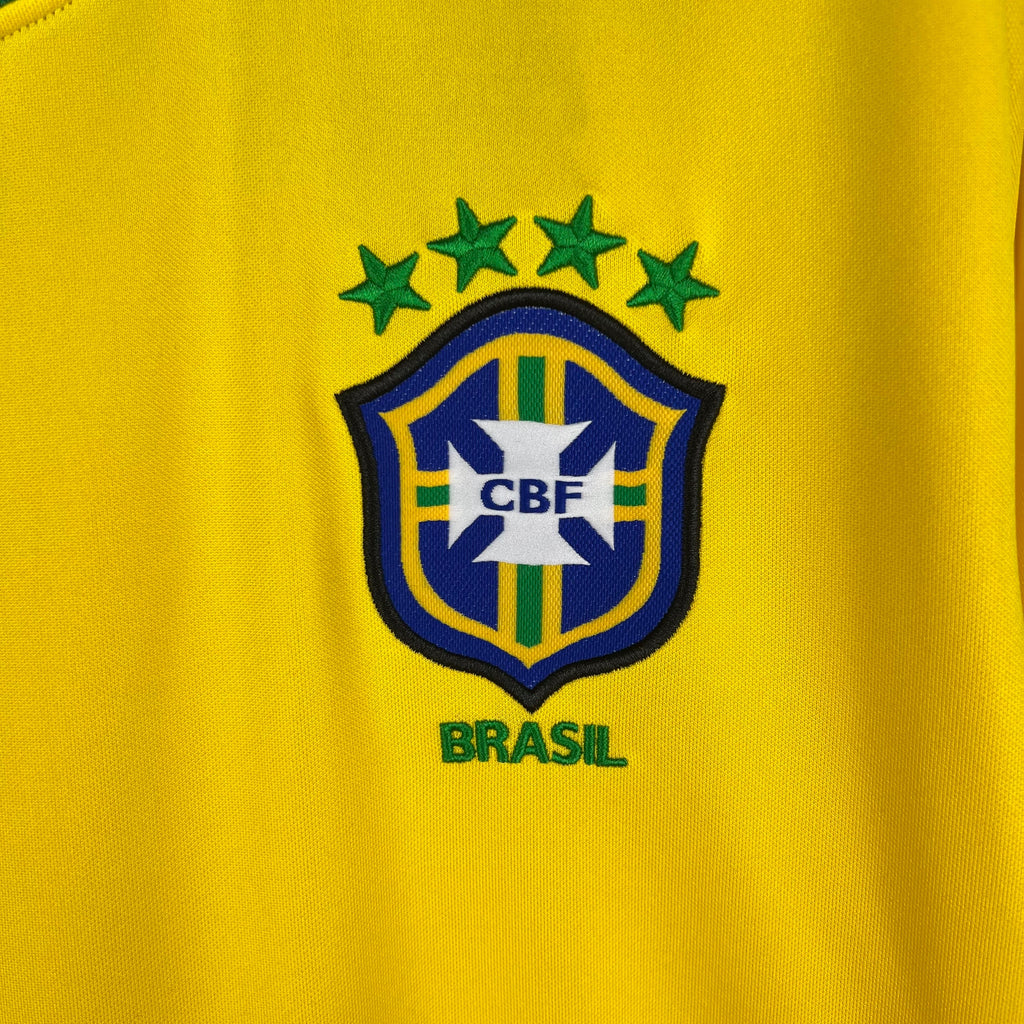 Brazil 1998 Home Long Sleeve Retro Jersey