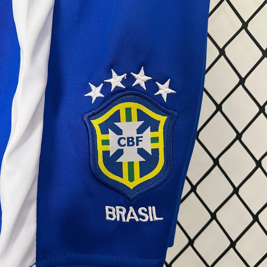 Brazil 1998 Home Retro Jersey Kids Size