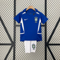 Brazil 2002 Away Retro Jersey Kids Size