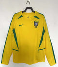 Brazil 2002 Home Long Sleeve Retro Jersey