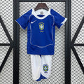 Brazil 2004 Away Retro Kit Kids Size