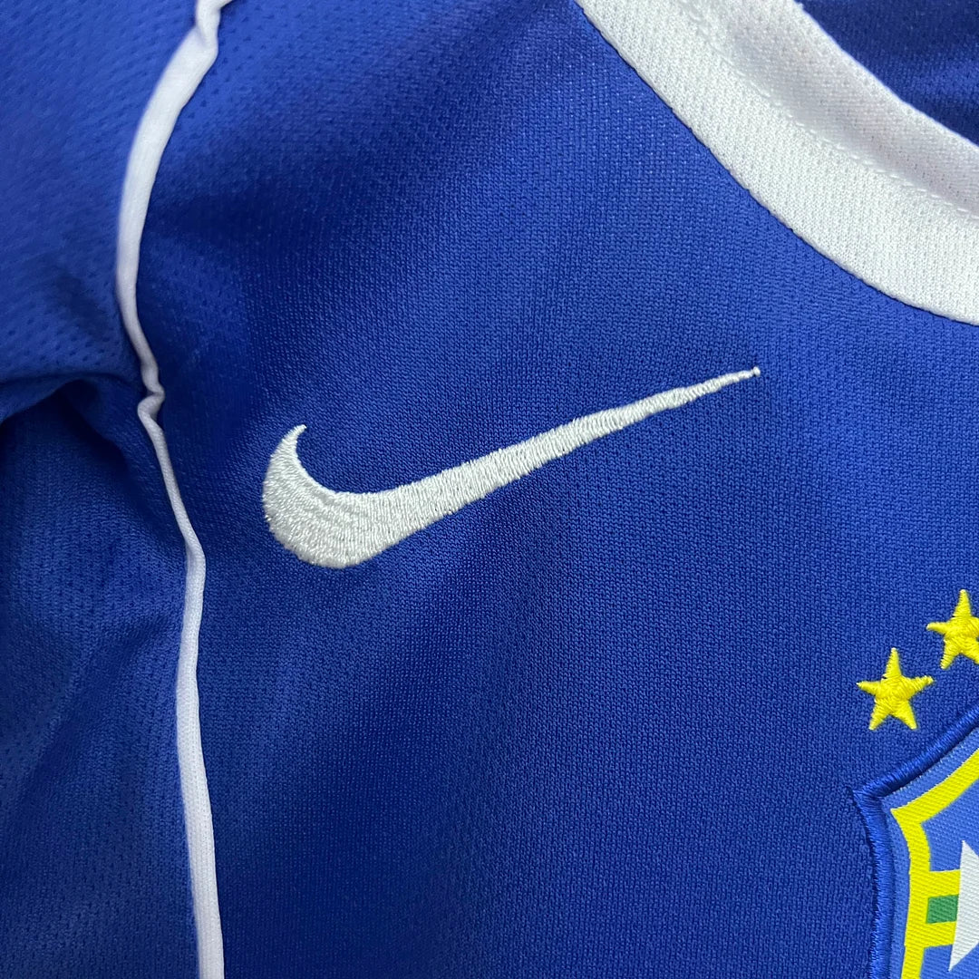Brazil 2004 Away Retro Kit Kids Size