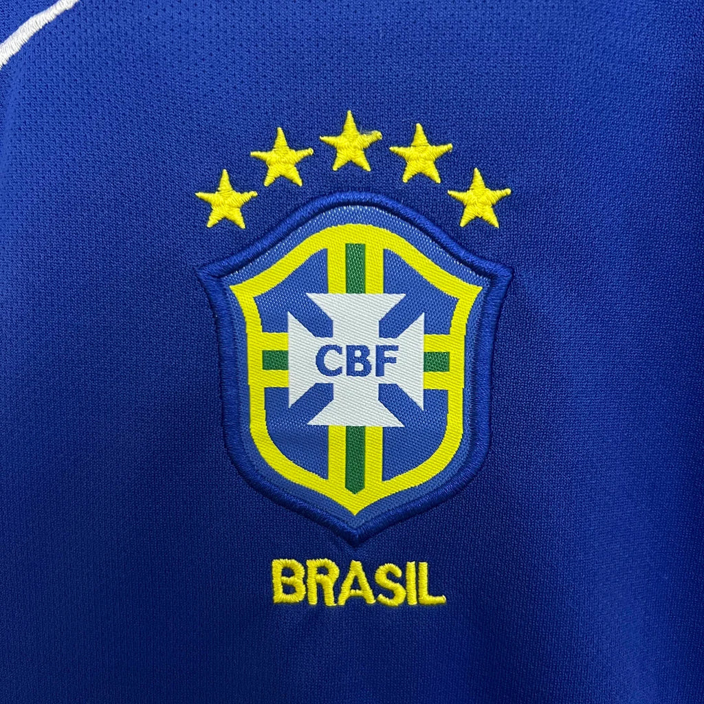 Brazil 2004 Away Retro Kit Kids Size