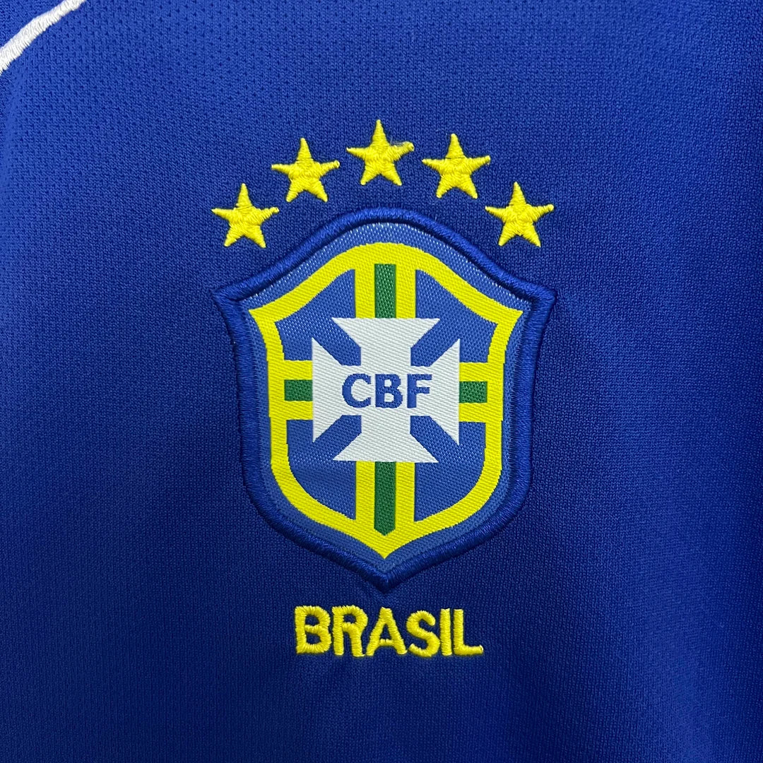 Brazil 2004 Away Retro Kit Kids Size