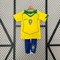 Brazil 2004 Home Retro Jersey Kids Size