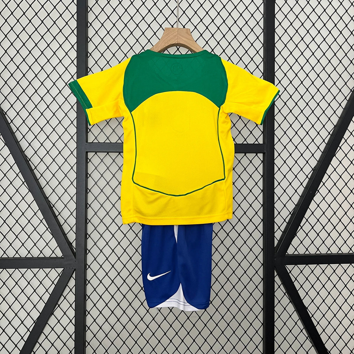 Brazil 2004 Home Retro Jersey Kids Size