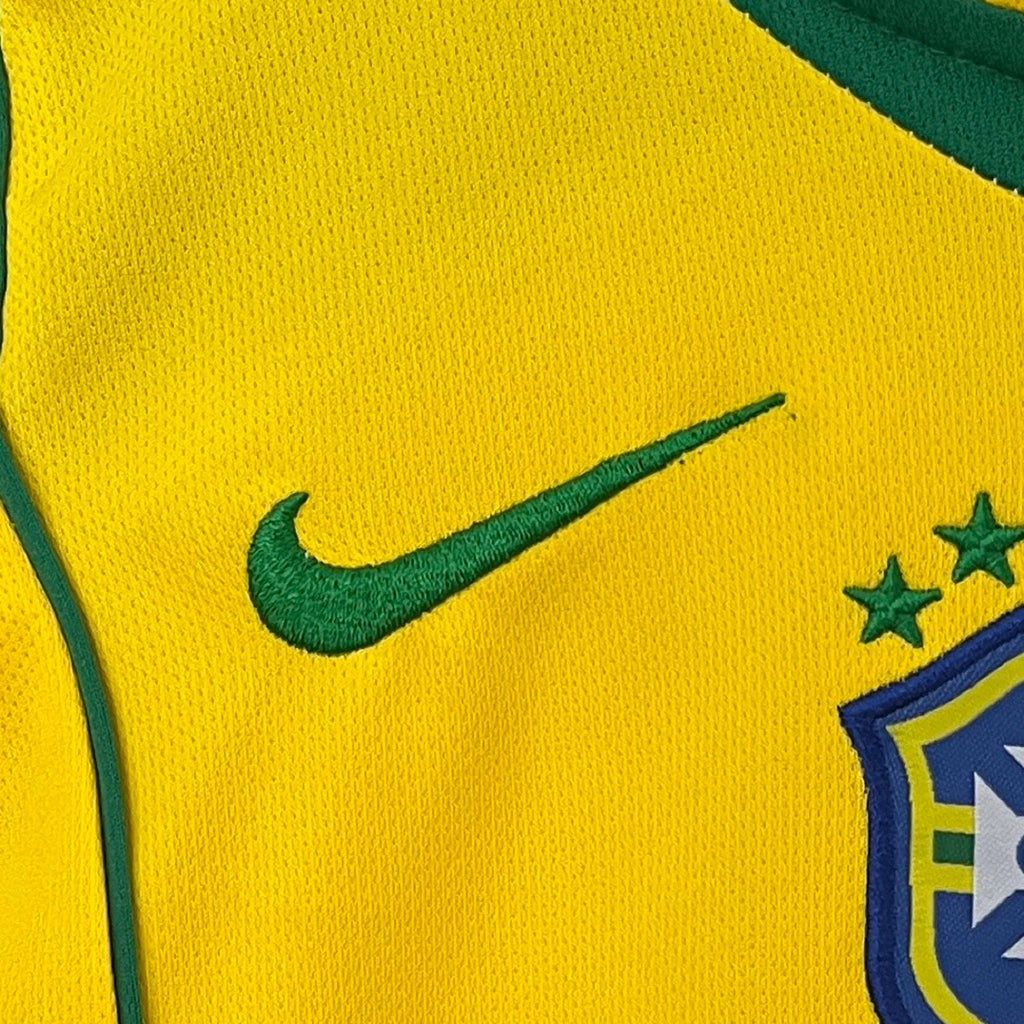 Brazil 2004 Home Retro Jersey Kids Size