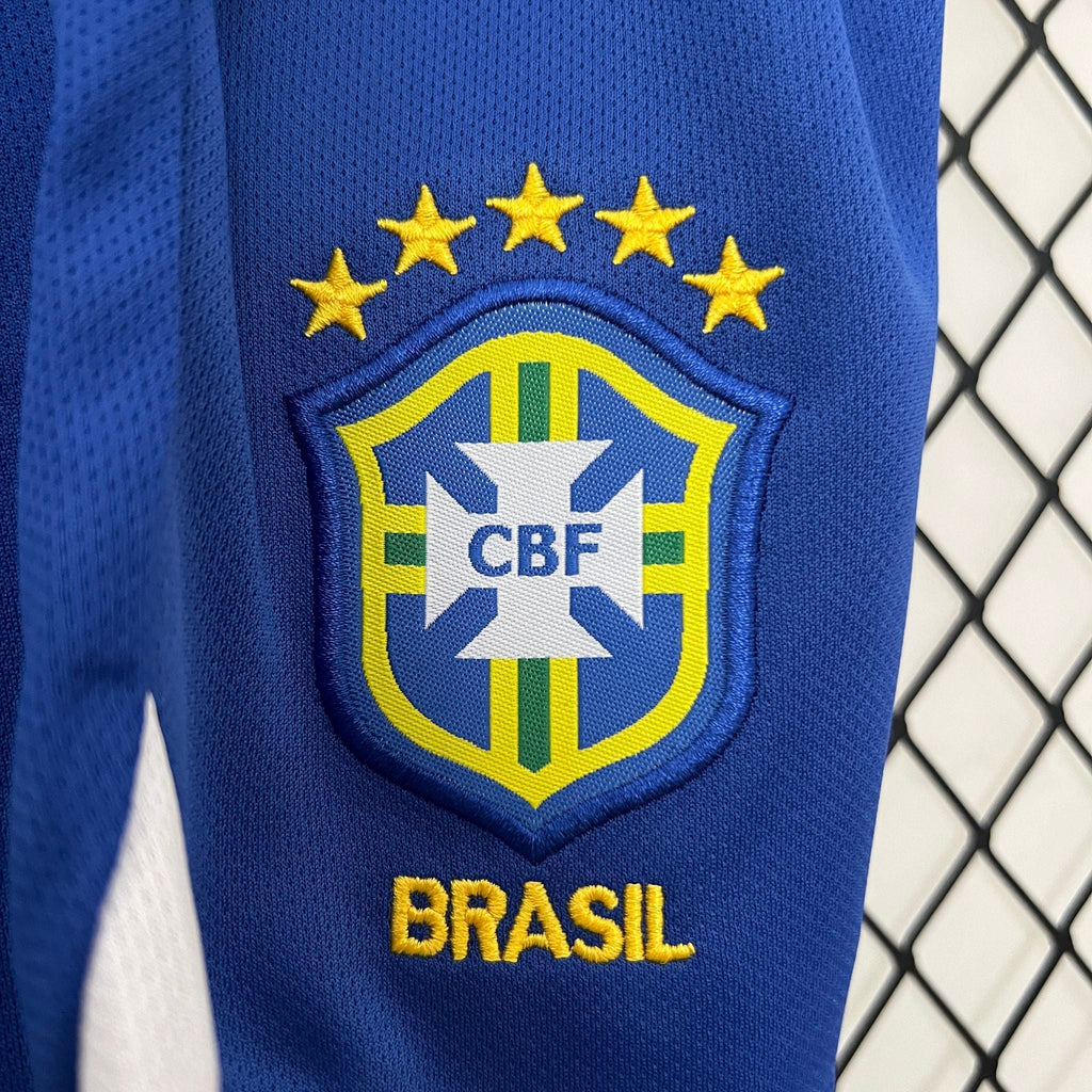 Brazil 2004 Home Retro Jersey Kids Size