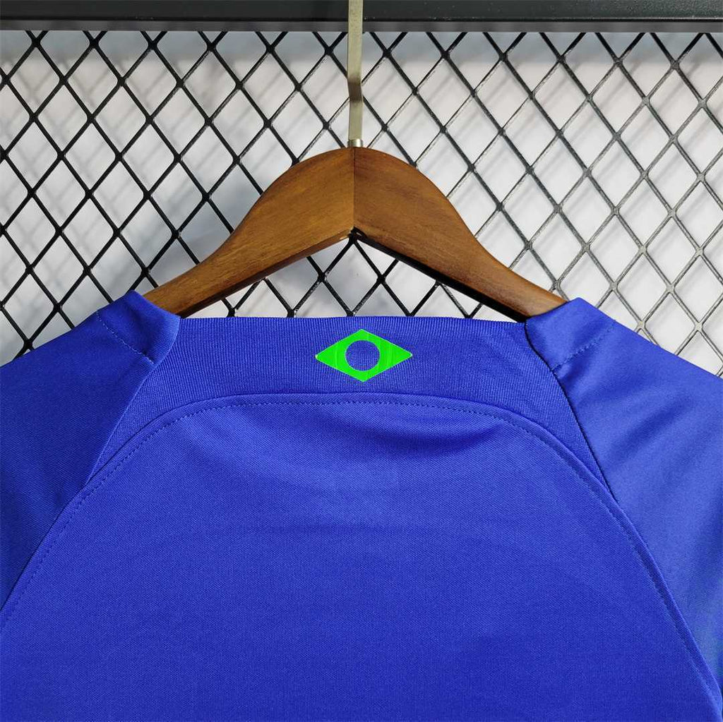 Brazil 2022 Away Jersey Kids Size