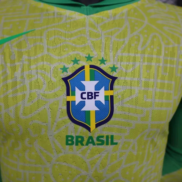 Brazil 2024/2025 Home Long Sleeve Jersey