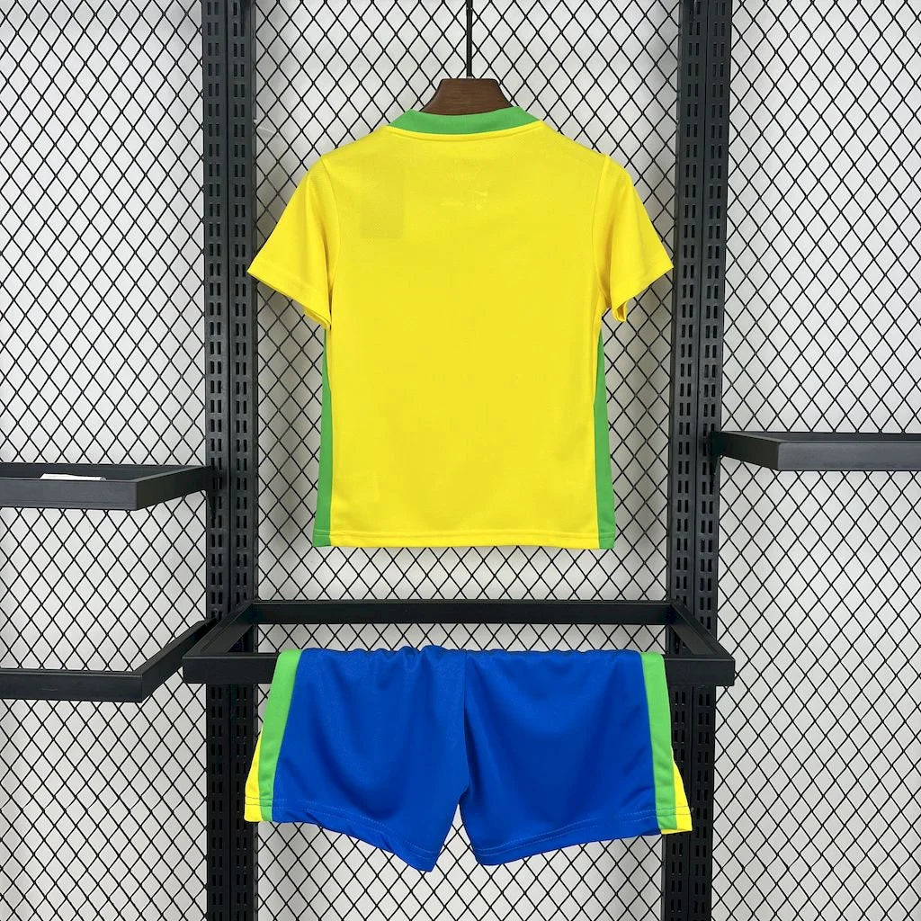 Brazil 2025 Home Kit Kids Size