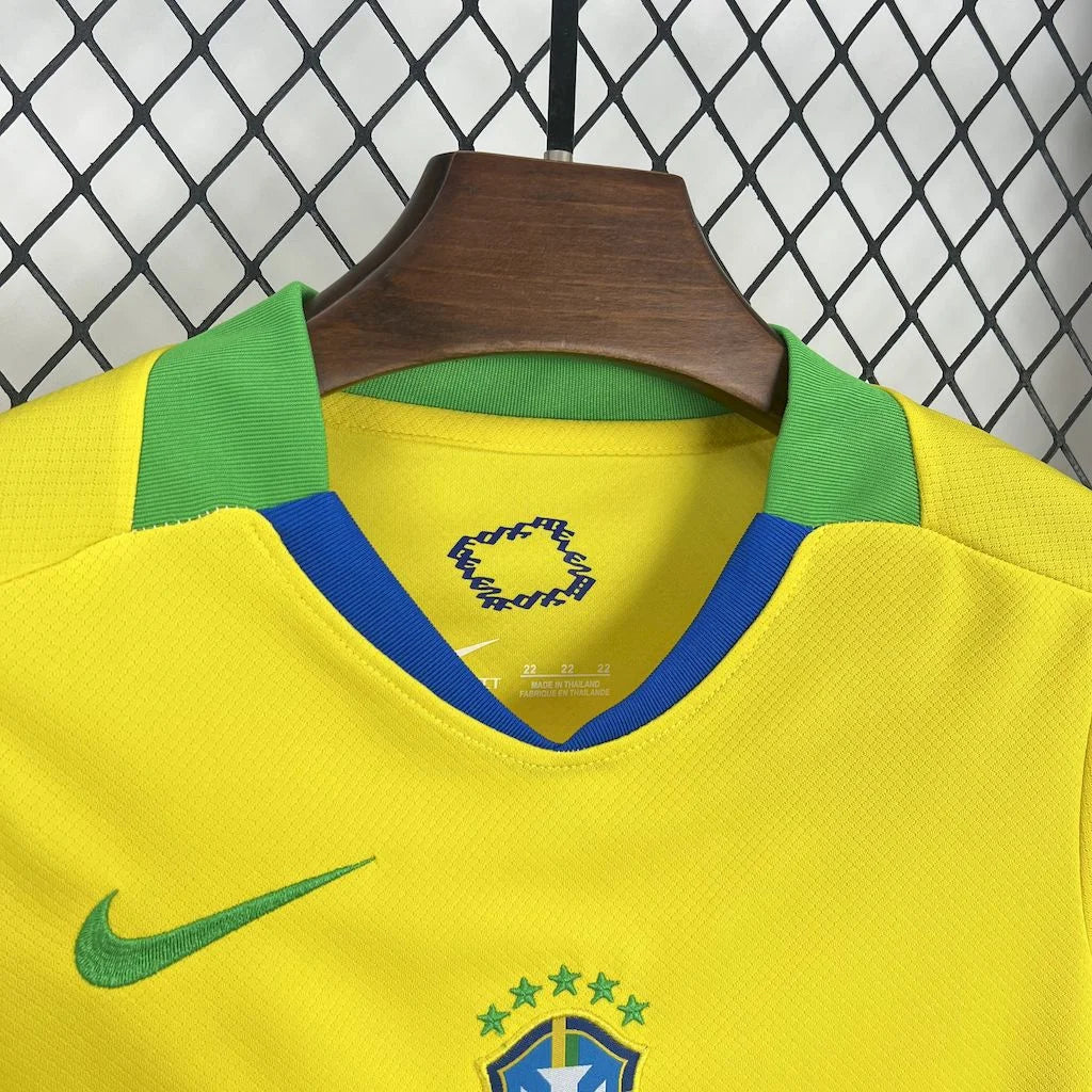 Brazil 2025 Home Kit Kids Size