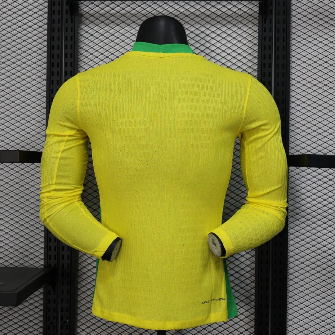 Brazil 2025 Home Long Sleeve Jersey