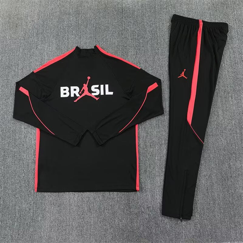 Brazil 2026/2027 Black Red Tracksuit