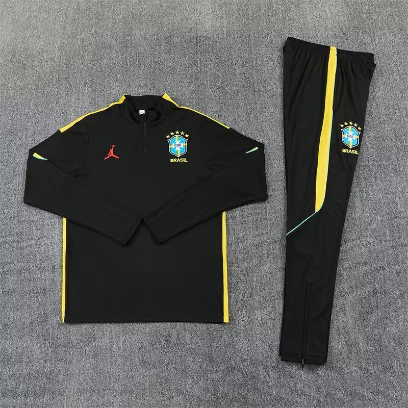 Brazil 2026/2027 Black Yellow Tracksuit