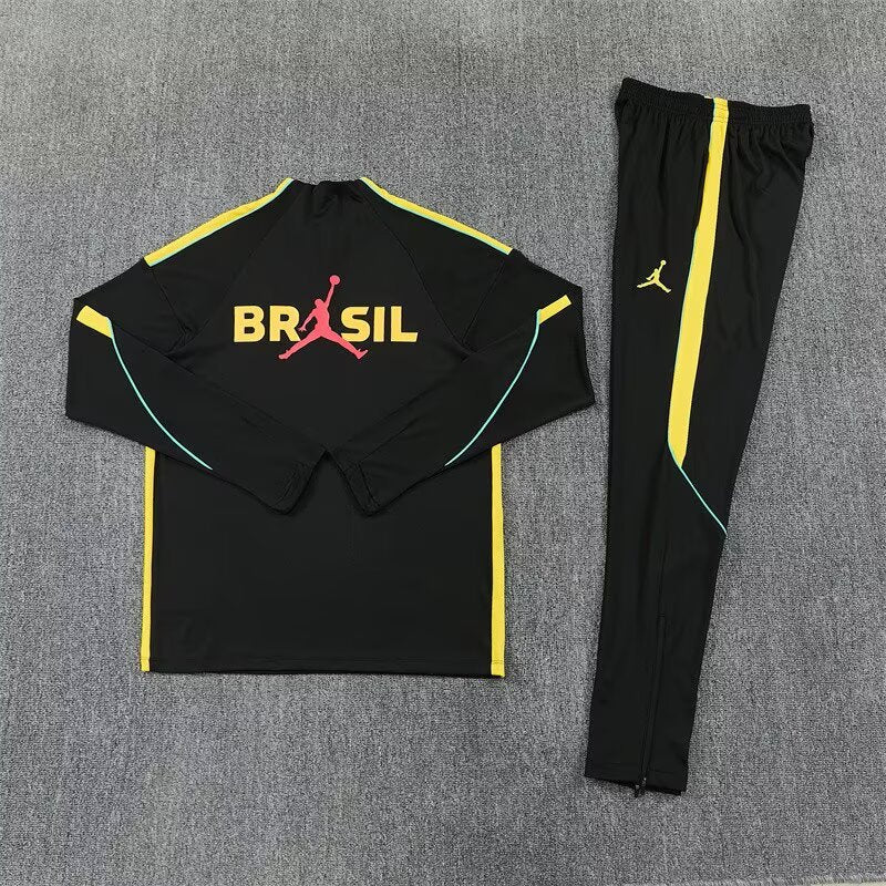 Brazil 2026/2027 Black Yellow Tracksuit
