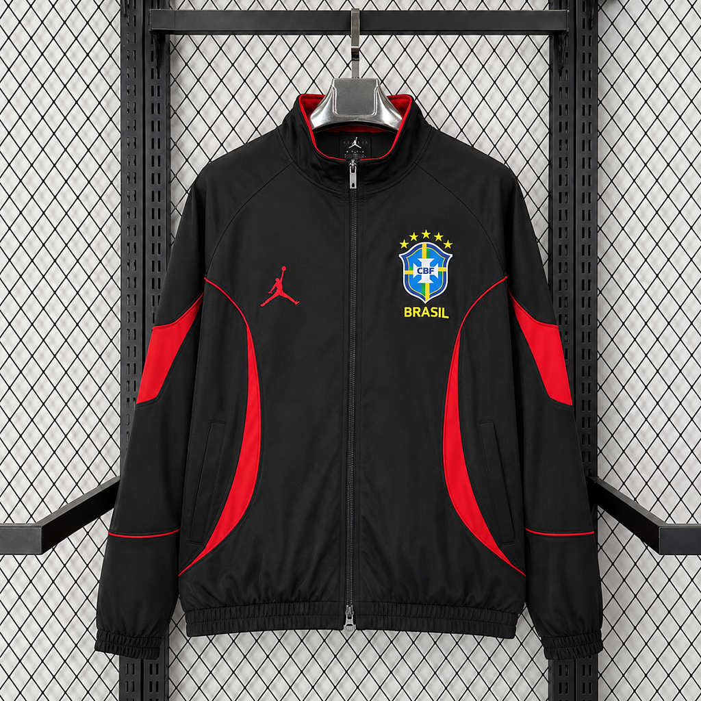 Brazil 2026 Black World Cup Training Windbreaker