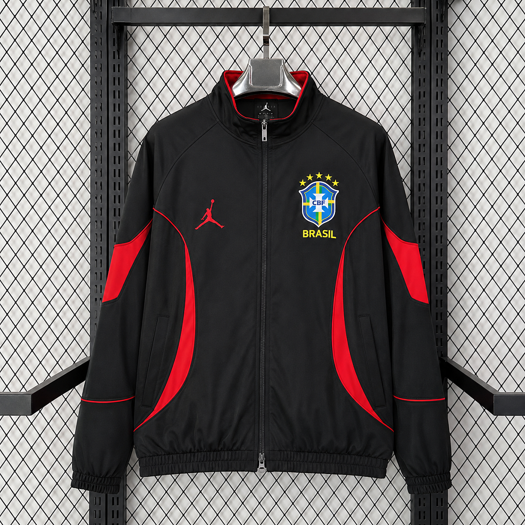 Brazil 2026 Black World Cup Training Windbreaker