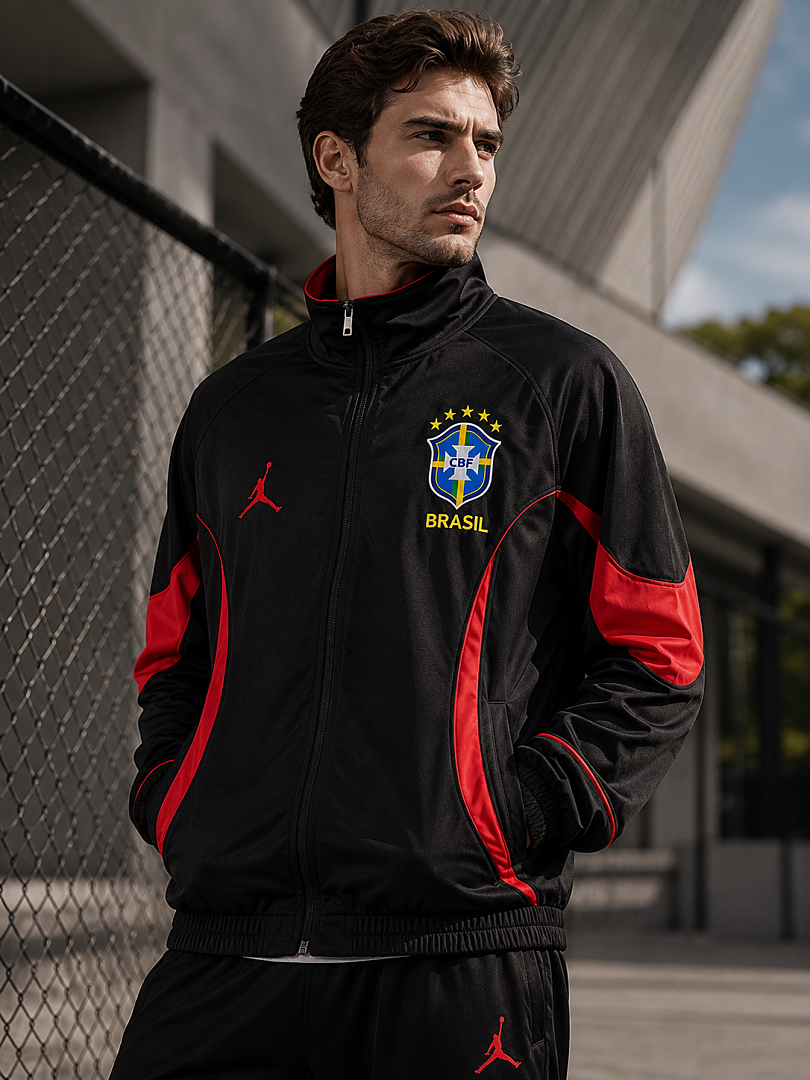Brazil 2026 Black World Cup Training Windbreaker
