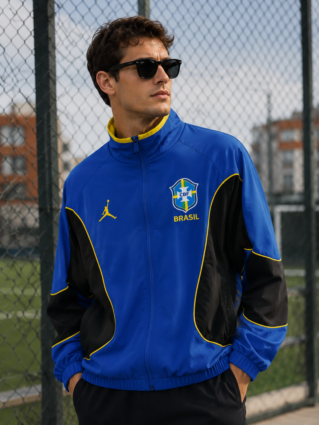 Brazil 2026 Blue World Cup Classic Casual Training Windbreaker