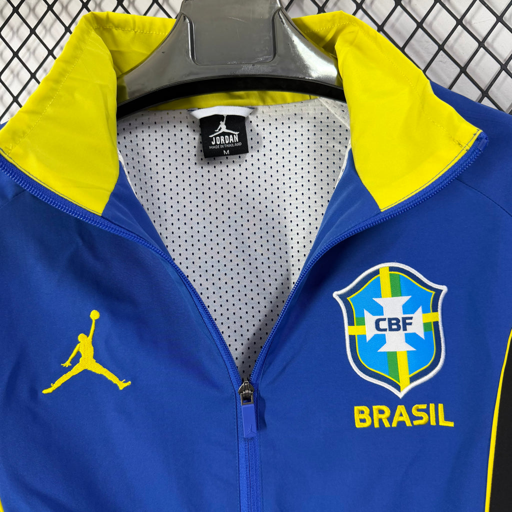 Brazil 2026 Blue World Cup Classic Casual Training Windbreaker