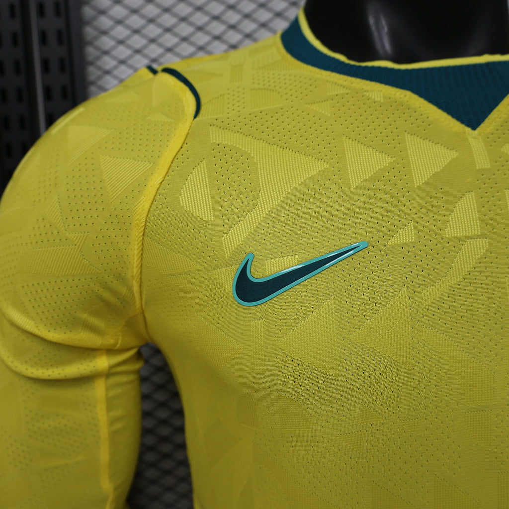 Brazil 2026 Home Long Sleeve Player Jersey