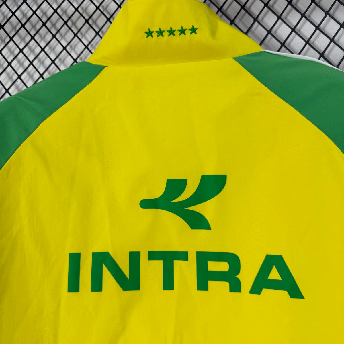 Brazil 2026 Yellow Retro Training Windbreaker
