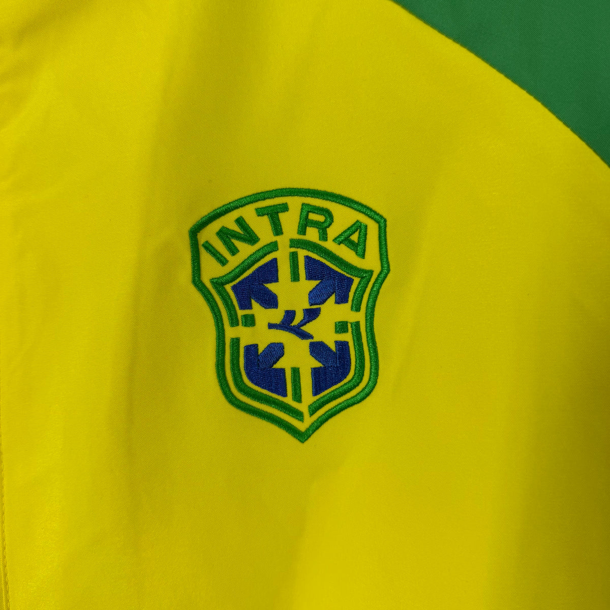 Brazil 2026 Yellow Retro Training Windbreaker