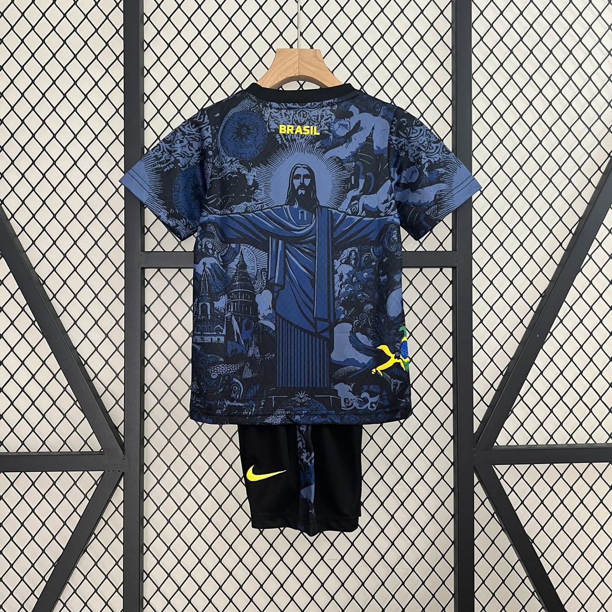Brazil Jesus Blue Limited Jersey Kids Size