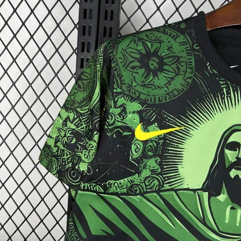 Brazil Jesus Green Limited Jersey