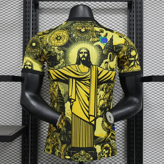 Brazil Jesus Yellow Limited Jersey