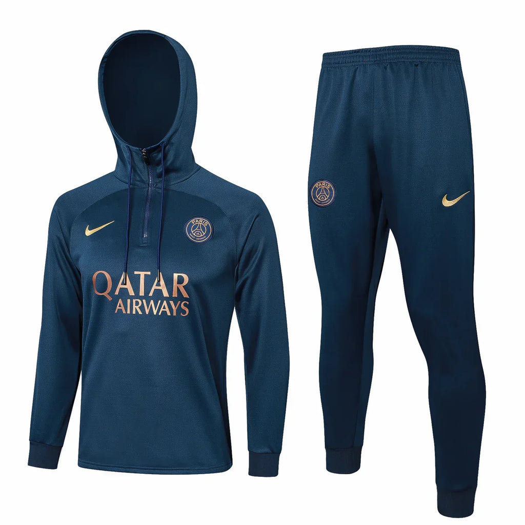 Dark Blue and Gold Tracksuit