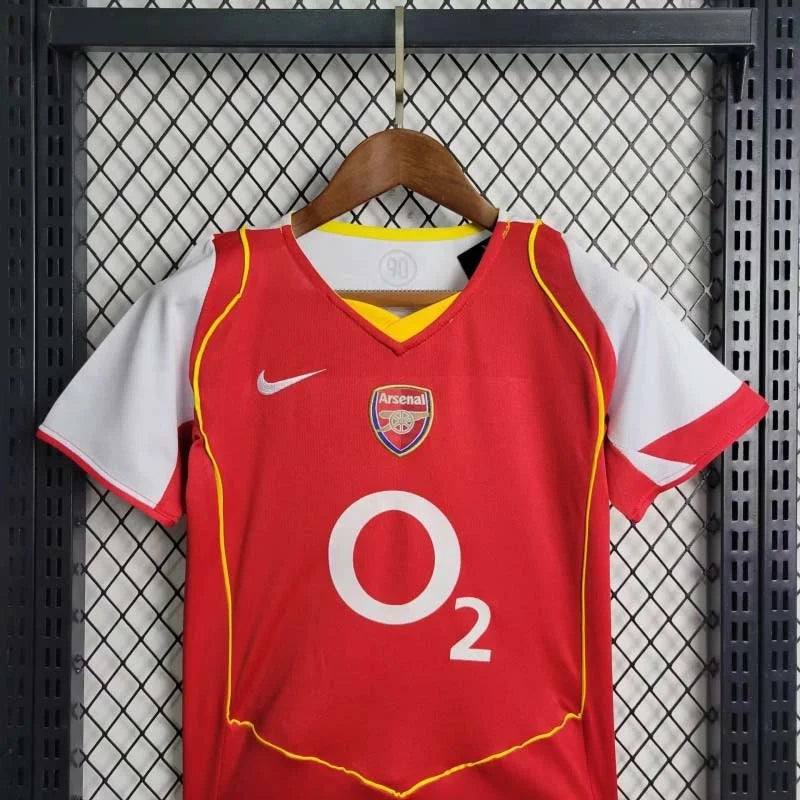 Arsenal 2004/2005 Home Retro Jersey Kids Size
