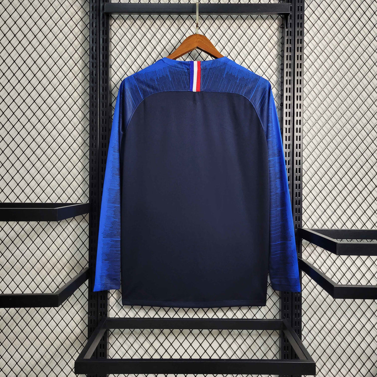 France 2018 Home Long Sleeve Retro Jersey