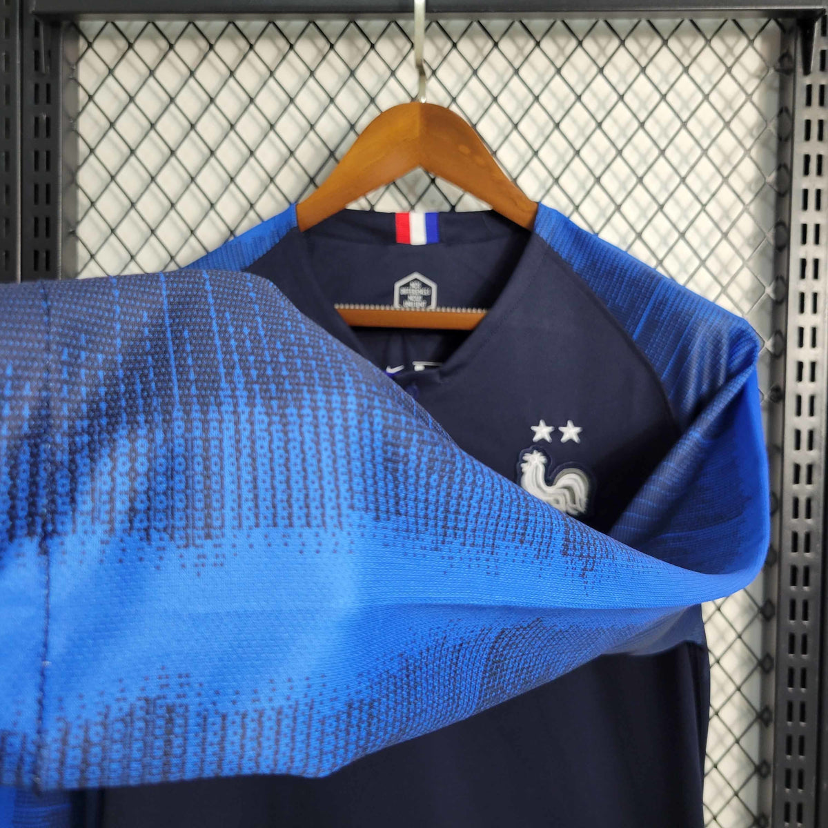 France 2018 Home Long Sleeve Retro Jersey