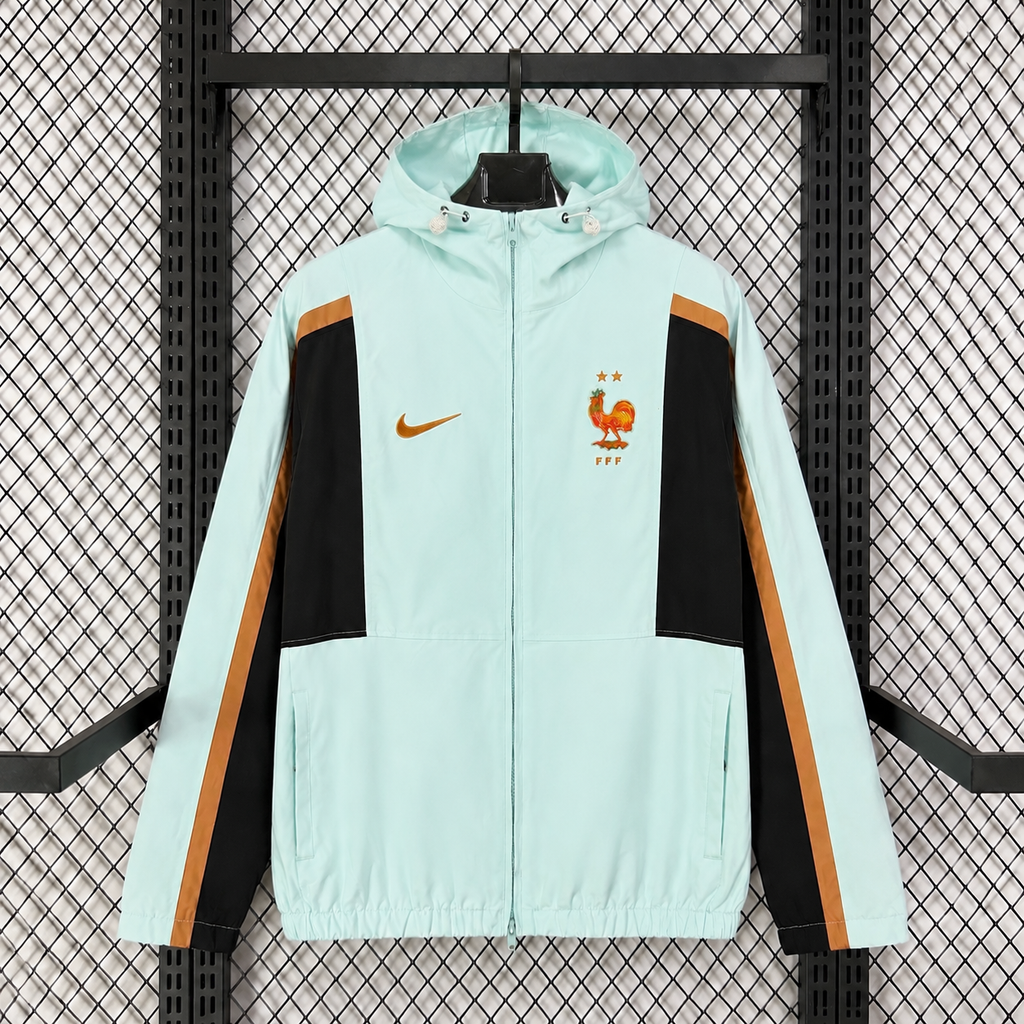 France 2026 Light Green World Cup Casual Training Windbreaker Jacket