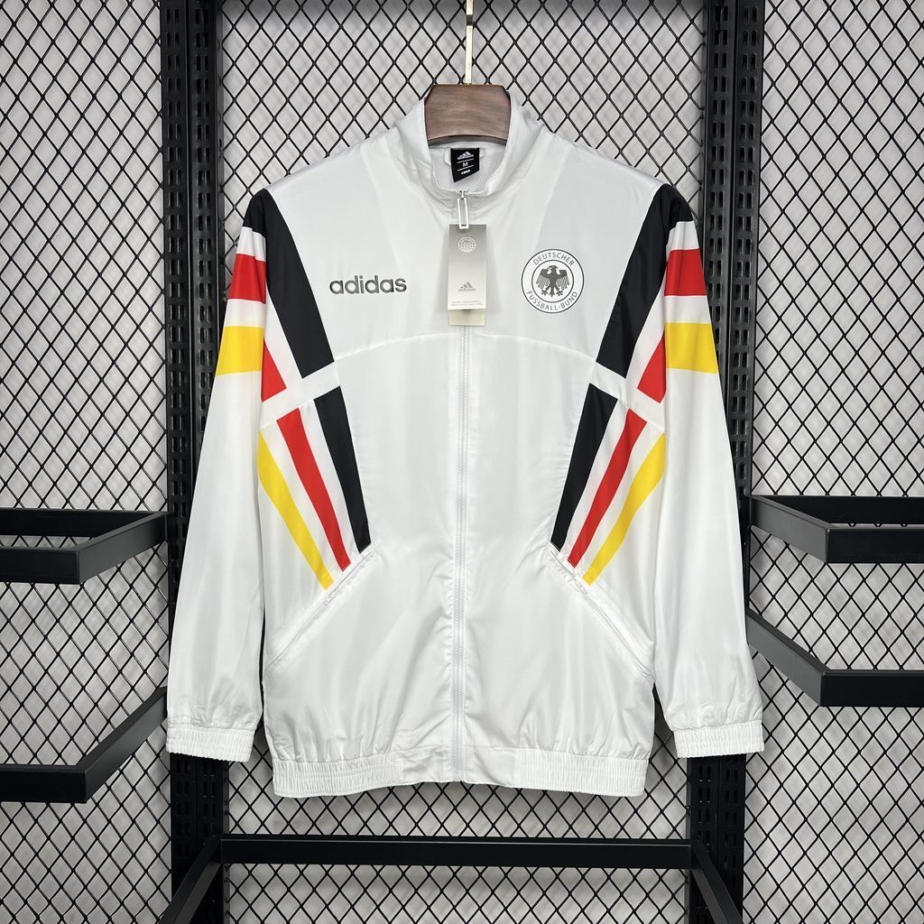 Germany 2024/2025 Euro White Windbreaker Jacket