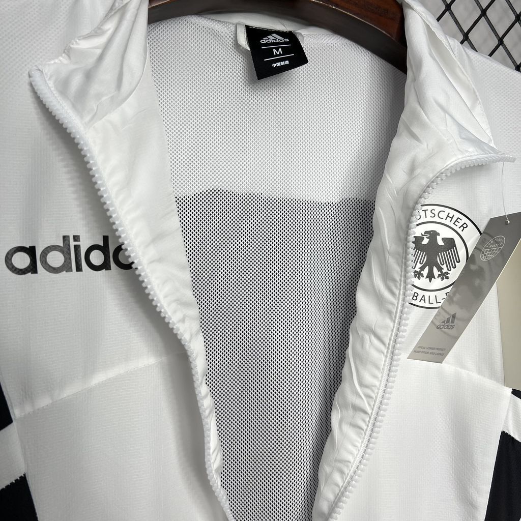 Germany 2024/2025 Euro White Windbreaker Jacket