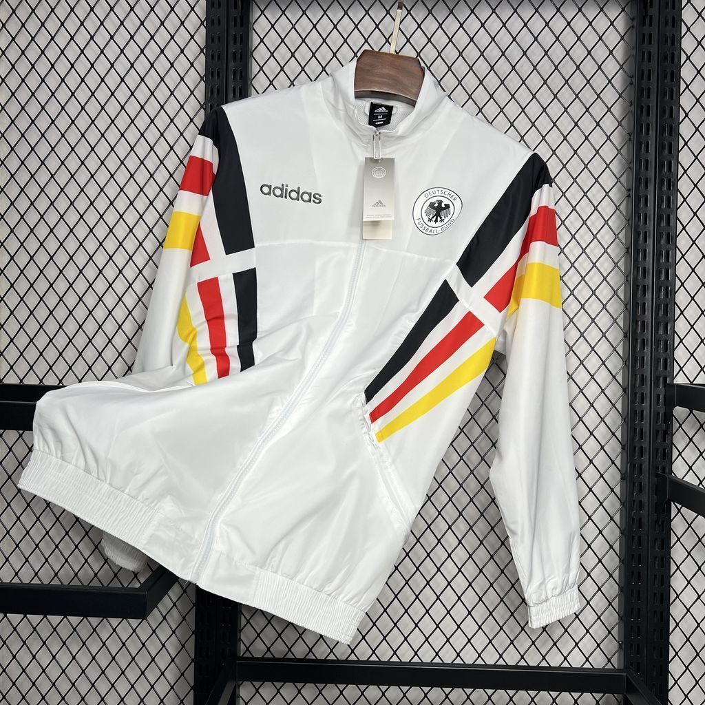 Germany 2024/2025 Euro White Windbreaker Jacket