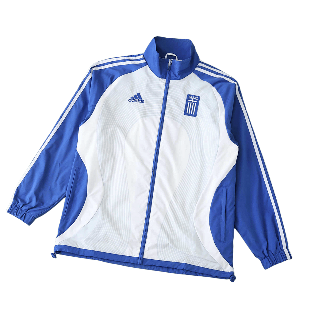 Greece 2026 White Blue Windbreaker Jacket