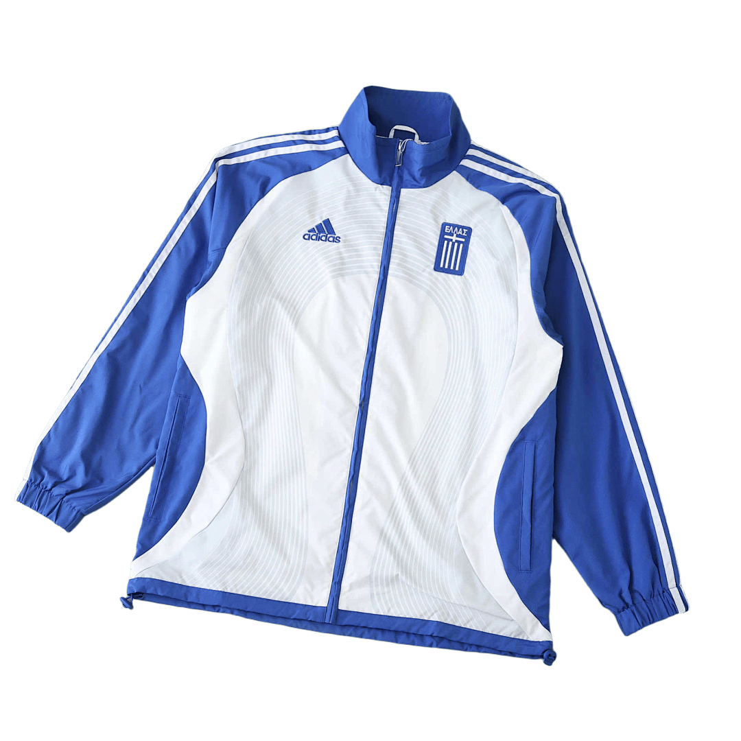 Greece 2026 White Blue Windbreaker Jacket