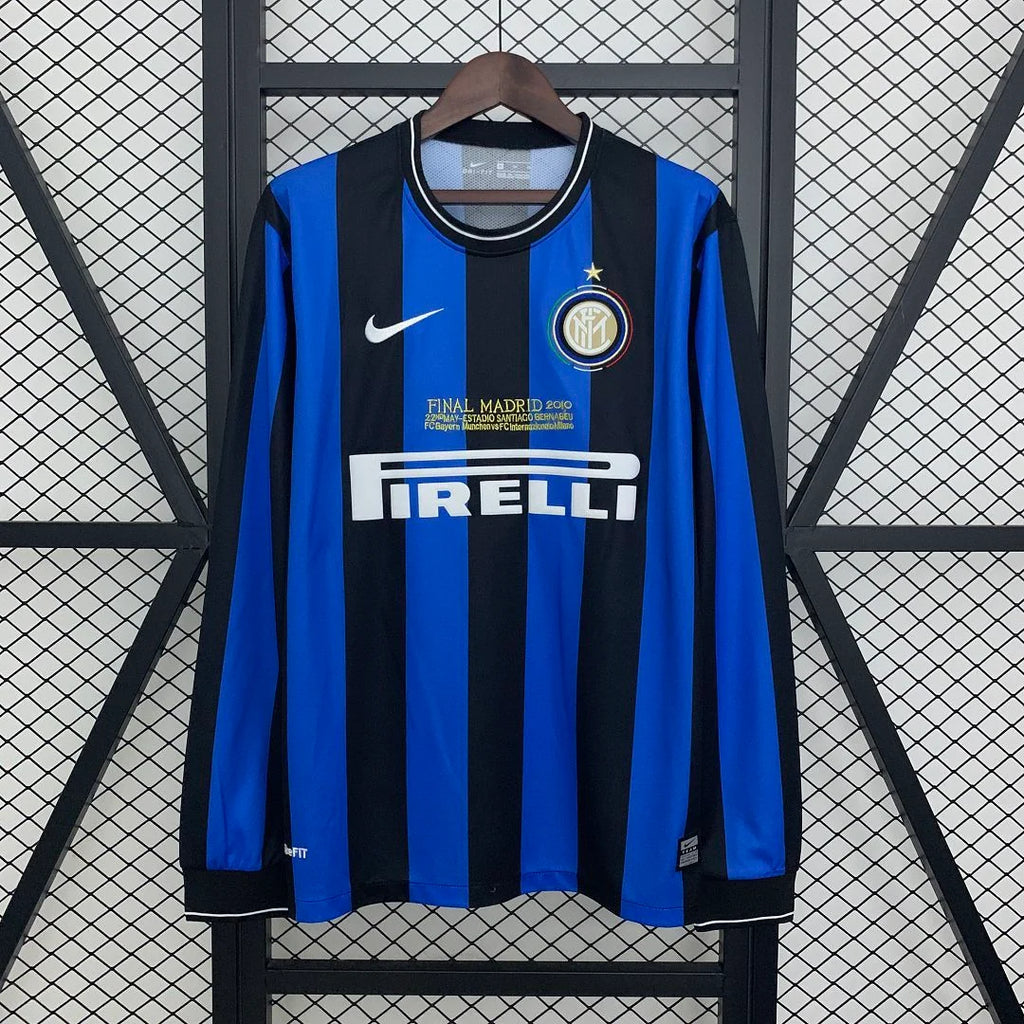 Inter Milan 2009/2010 Home Long Sleeve Retro Jersey