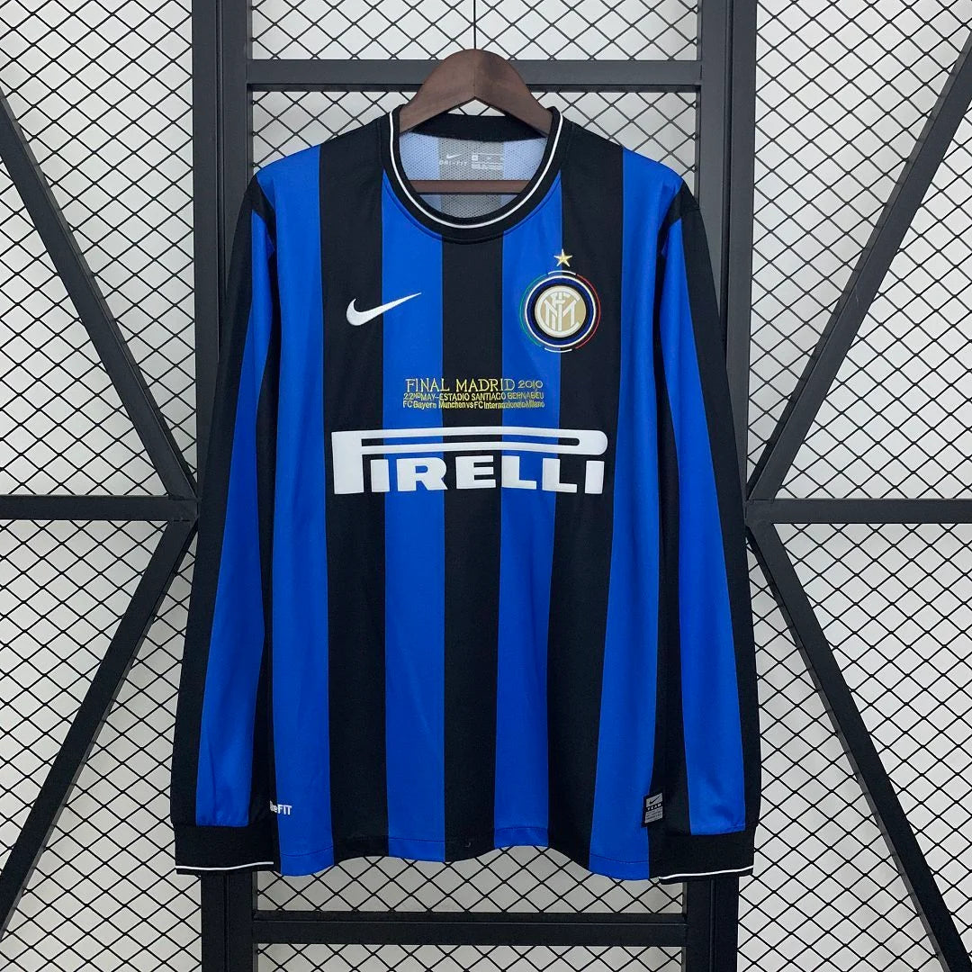 Inter Milan 2009/2010 Home Long Sleeve Retro Jersey