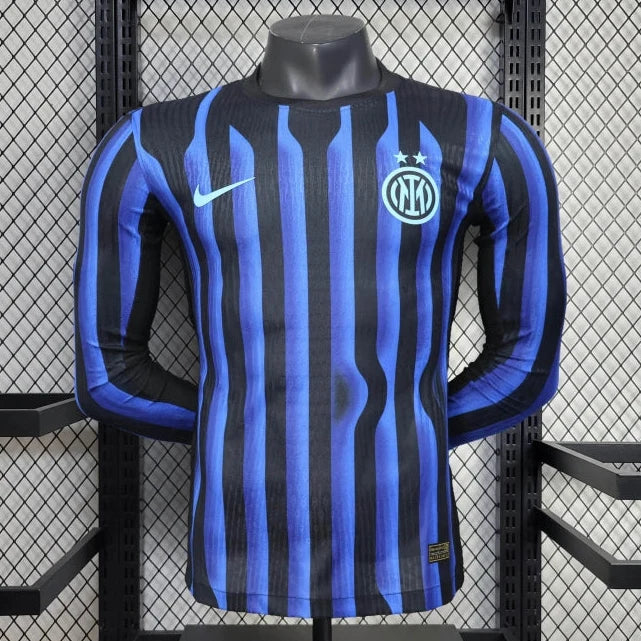 Inter Milan 2025/2026 Home Long Sleeve Jersey