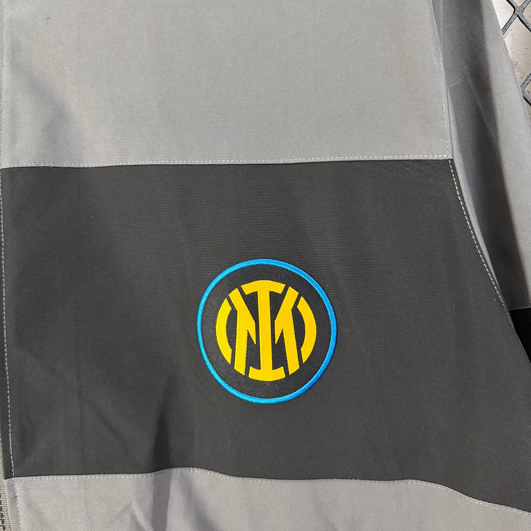 Inter Milan 2026/2027 Grey Retro Casual Trench Coat