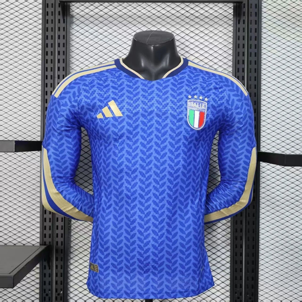 Italy 2026 Home Long Sleeve Player Jersey