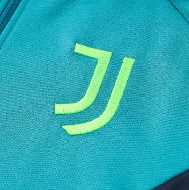 Juventus Turquoise Dark Blue Tracksuit