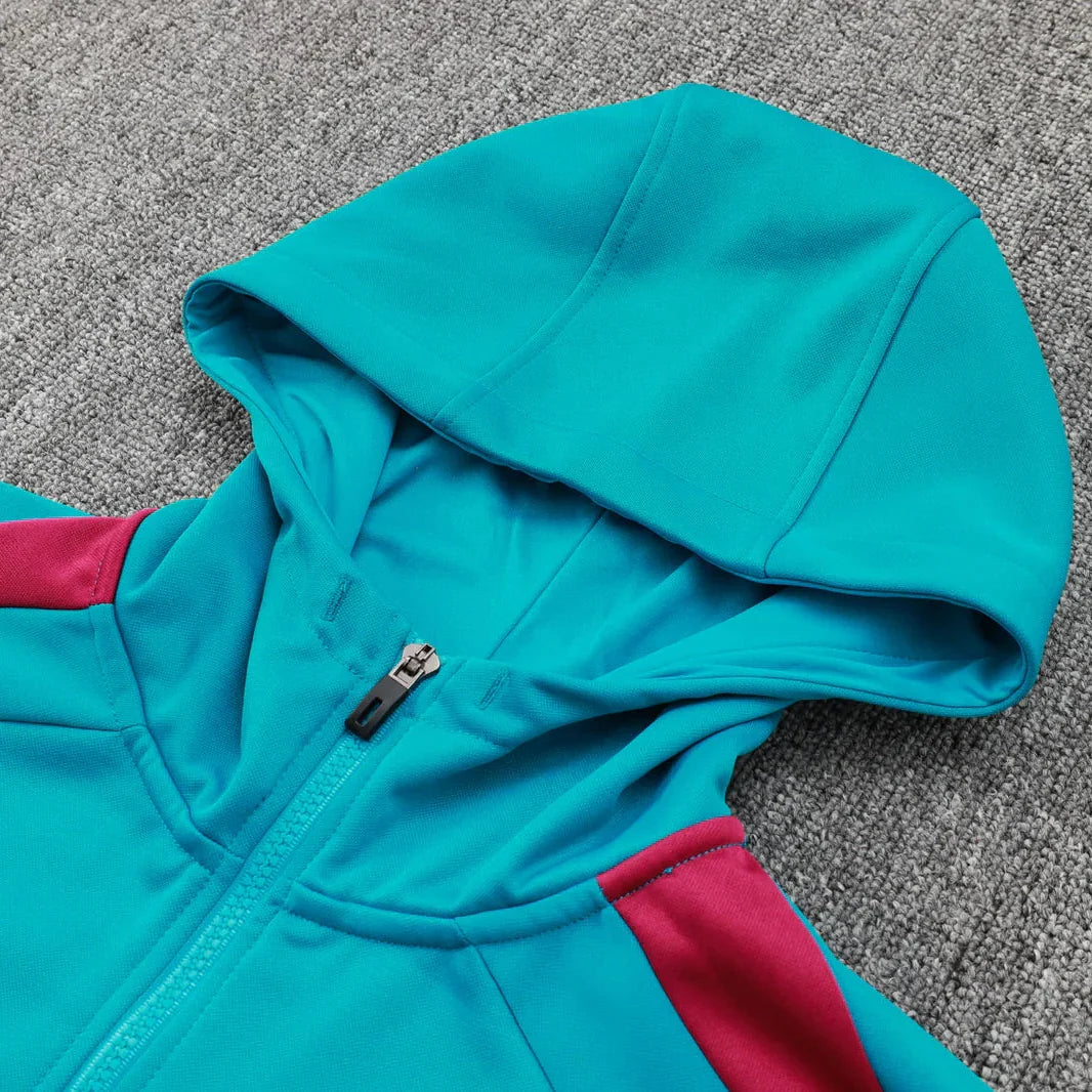 Light Blue and Black Tracksuit